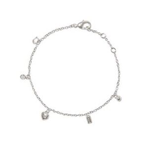 COACH Silver Plated Charm Bracelet NWT